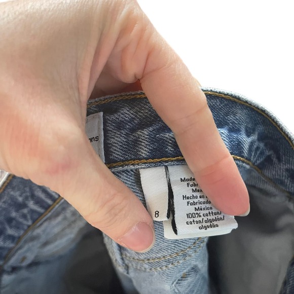 Women's Vintage 90's Calvin Klein Jeans Cuffed denim shorts - 8 - Picture 7 of 8